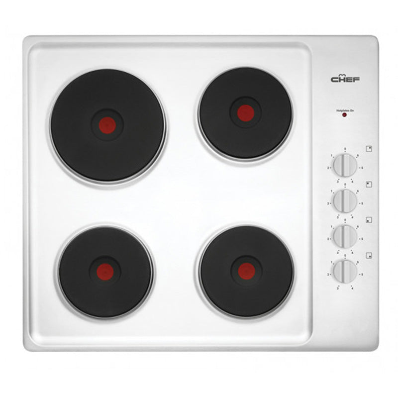 Chef 60cm Electric Cooktop - Stainless Steel