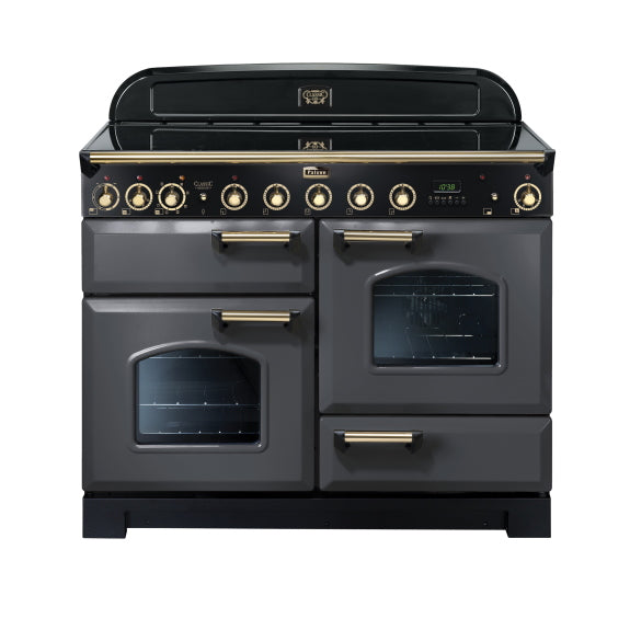 Falcon 110cm Classic Deluxe Induction Range Cooker - Slate/Brass