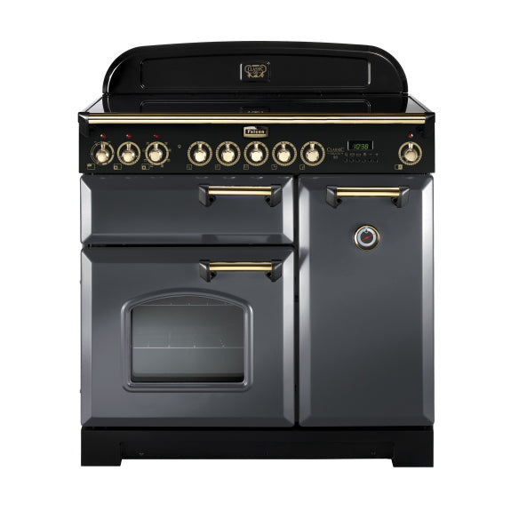 Falcon 90cm Classic Deluxe Induction Range Cooker - Slate Brass
