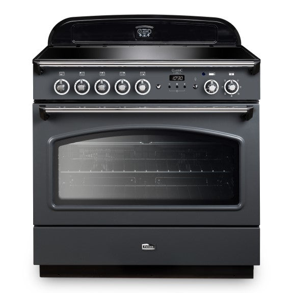 Falcon 90cm Classic FX Induction Range Cooker - Slate & Chrome
