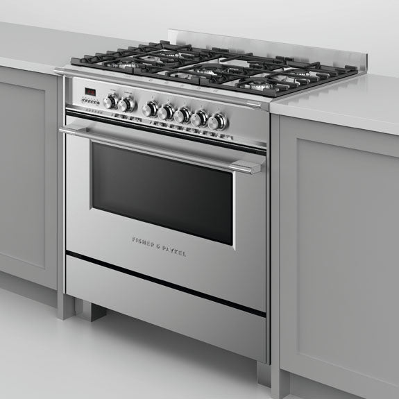 Fisher & Paykel 90cm Series 7 Classic 5 Burner Dual Fuel Cooker