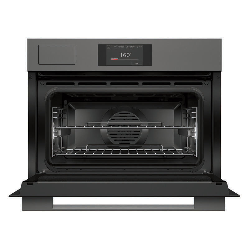 Fisher & Paykel 60cm Minimal Compact Combi-Steam Oven - Grey Glass (Series 7)