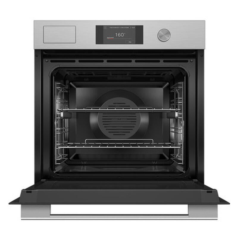 Fisher & Paykel 60cm Contemporary Combi-Steam Oven - Brushed Silver Glass (Series 7)