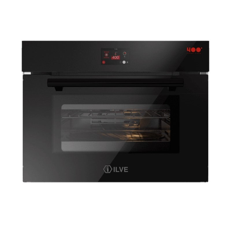 ILVE Professional Built-In Pizza Oven - Black Glass 45CM