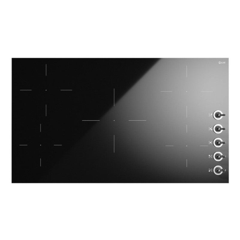 ILVE 5-ZONE Induction Cooktop - Black Glass