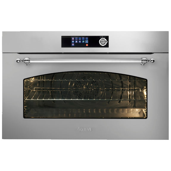 ILVE 90cm Nostalgie Electric Oven - Stainless Steel Chrome