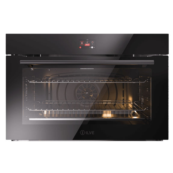 Ilve 90cm Black Glass Professional Plus TFT Built-In Oven