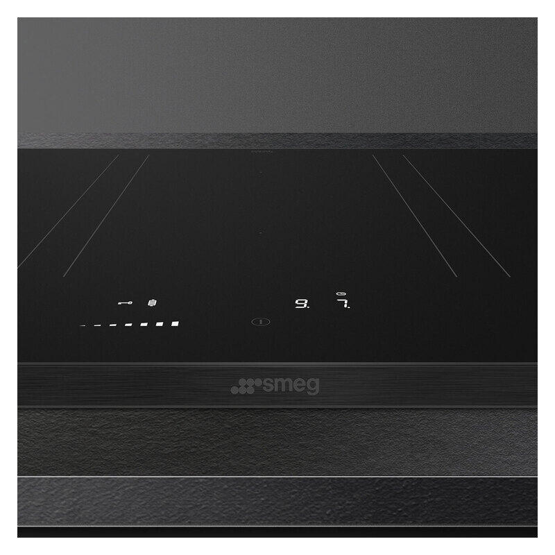 Smeg Isola 90cm Flat Induction Cooktop with Autovent 2.0 - Matte Black