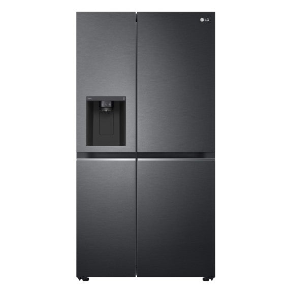 LG 635 Litre Side By Side Fridge - Matte Black