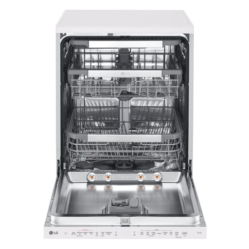 LG 15 Place Setting QuadWash Freestanding Dishwasher - Matte White