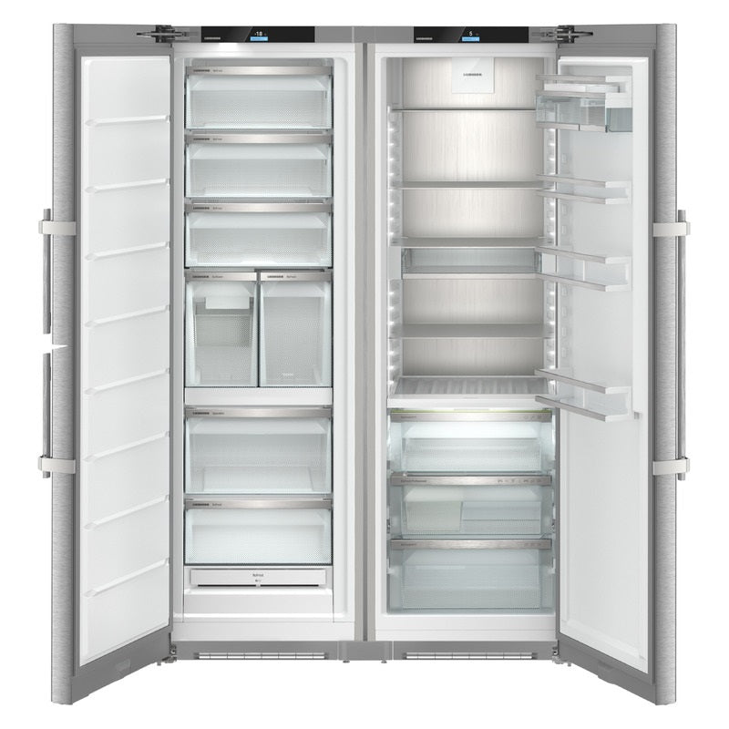 Liebherr 662 Litre Side by Side Fridge with Ice Maker - Stainless Steel