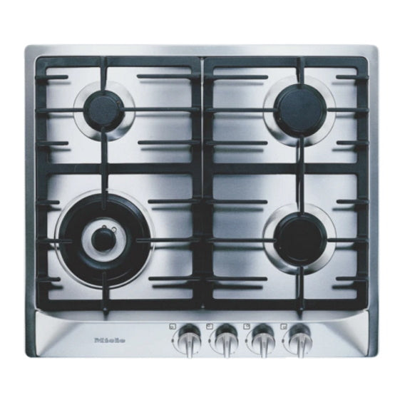 Miele 59cm 4 Burner Gas Cooktop - Stainless Steel