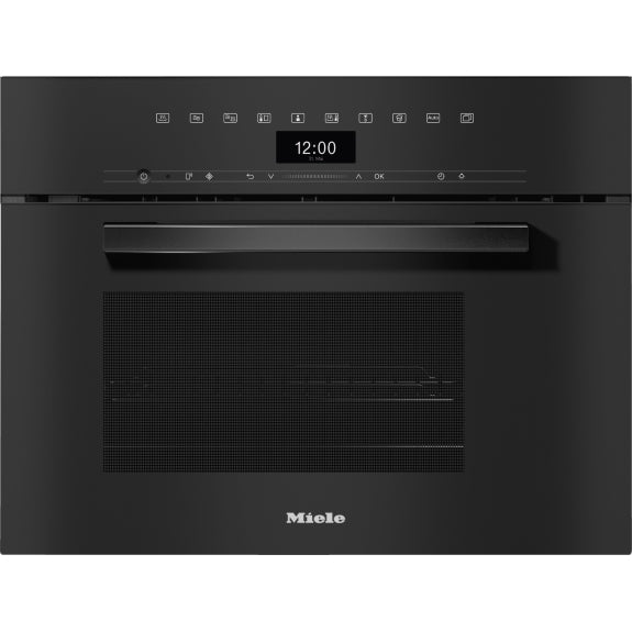 Miele 40 Litre Vitroline Steam Oven with Microwave - Obsidian Black