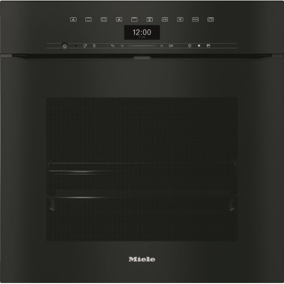 Miele 60cm Handleless Built - In Pyrolytic Electric Oven - Obsidian Black