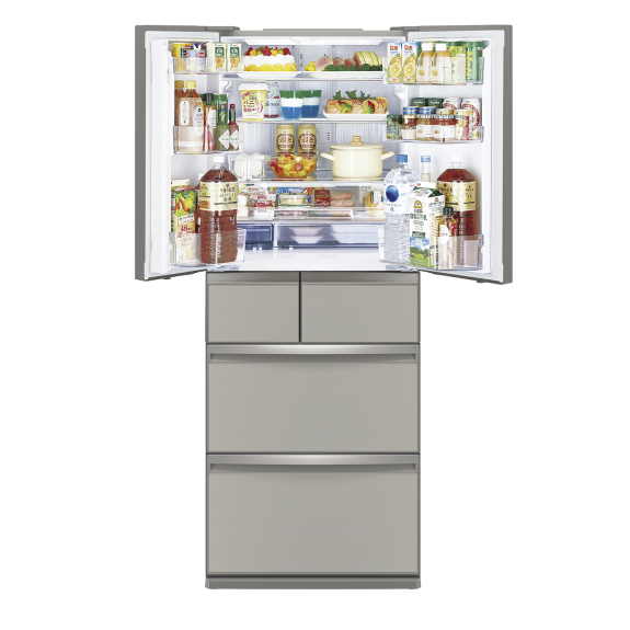 Mitsubishi Electric 470 Litre Multi Drawer Refrigerator - Silver