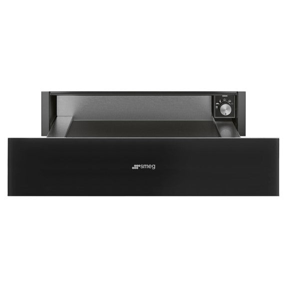 Smeg 15cm Linea Warming Drawer - Midnight Black