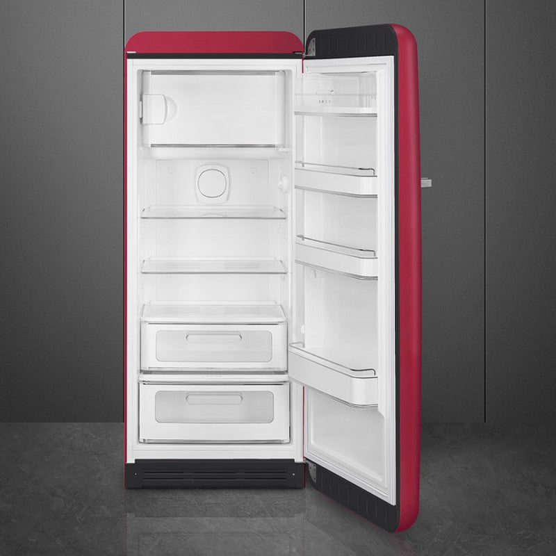 Smeg 270 Litre 50's Retro Style R/H Refrigerator- Ruby Red