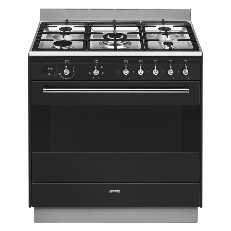Smeg 90cm Freestanding Duel Fuel Cooker - Anthracite