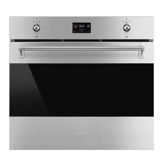 Smeg 76cm Classic Pyrolytic Oven With Probe - Stainless Steel