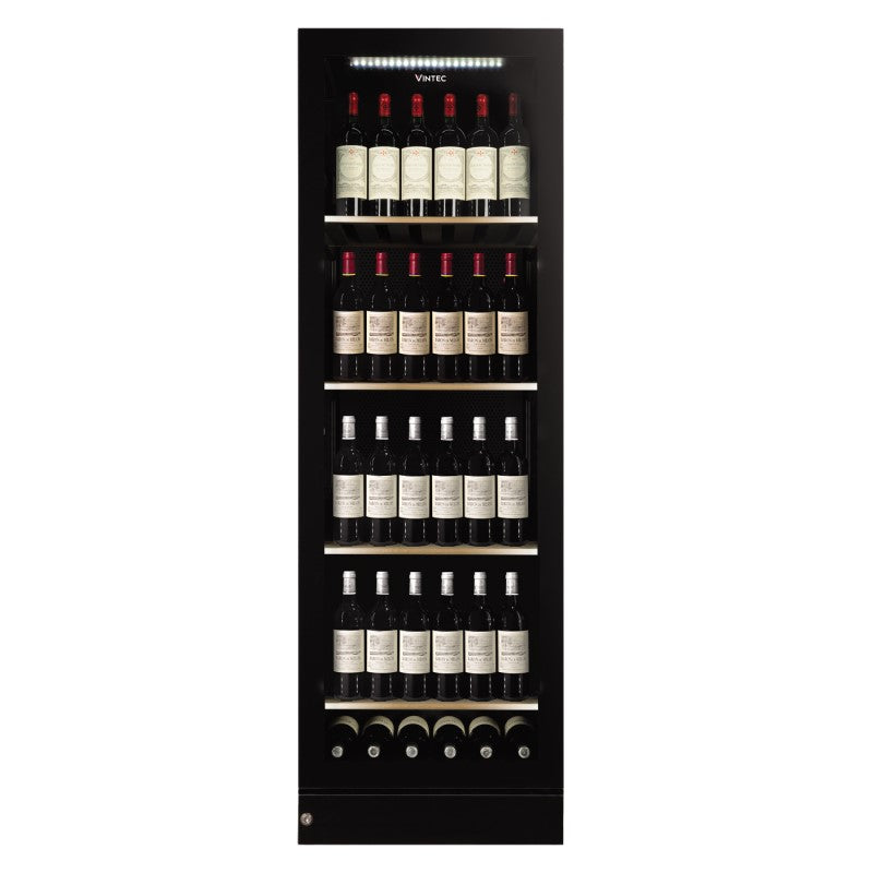 Vintec 198 Bottle Multi Zone Wine Cabinet - Black