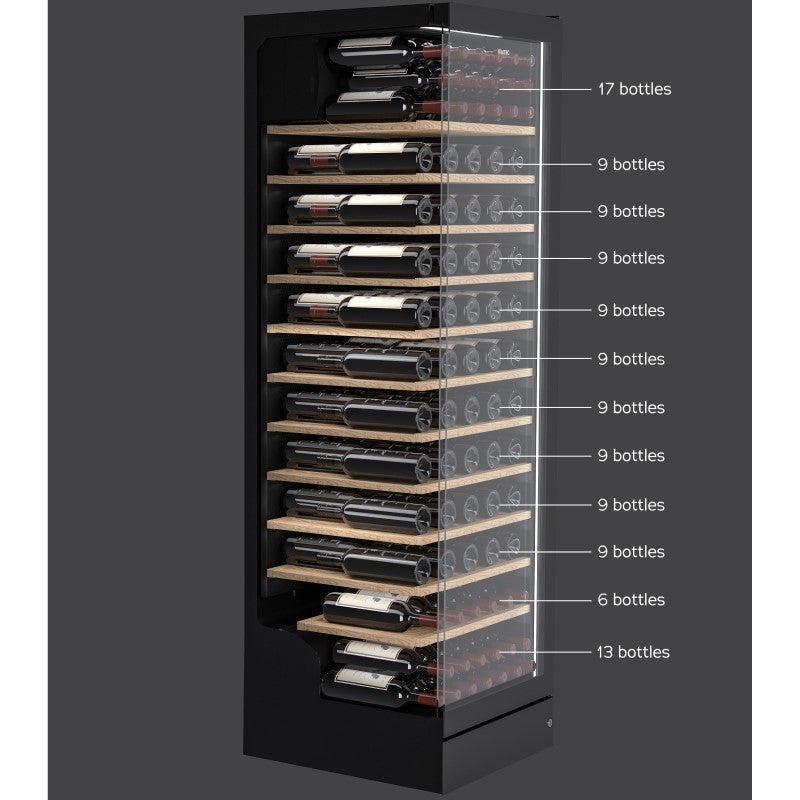 Vintec 198 Bottle Wine Cabinet - Black