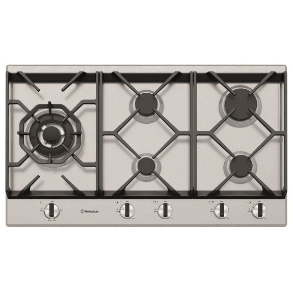Westinghouse 90cm Gas Cooktop - Stainless Steel