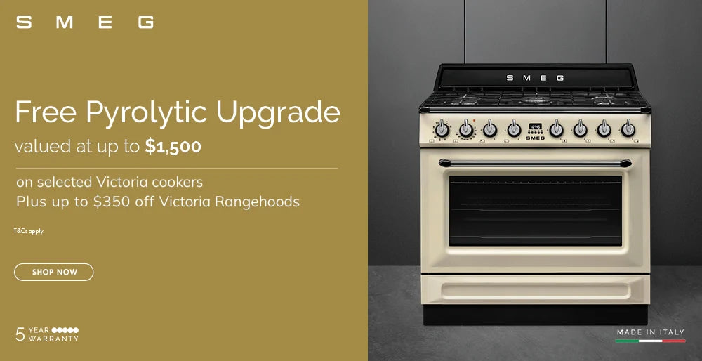 Save Up To $1,500 On Selected Smeg Victoria Cookers Plus Up To $350 On Rangehoods