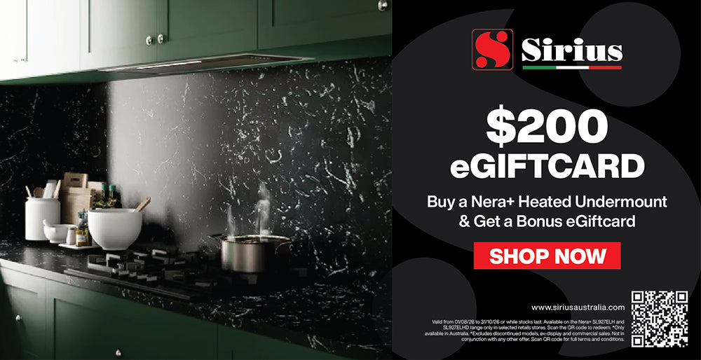 Bonus $200 eGiftcard with Sirius Nera+ Heated Undermount