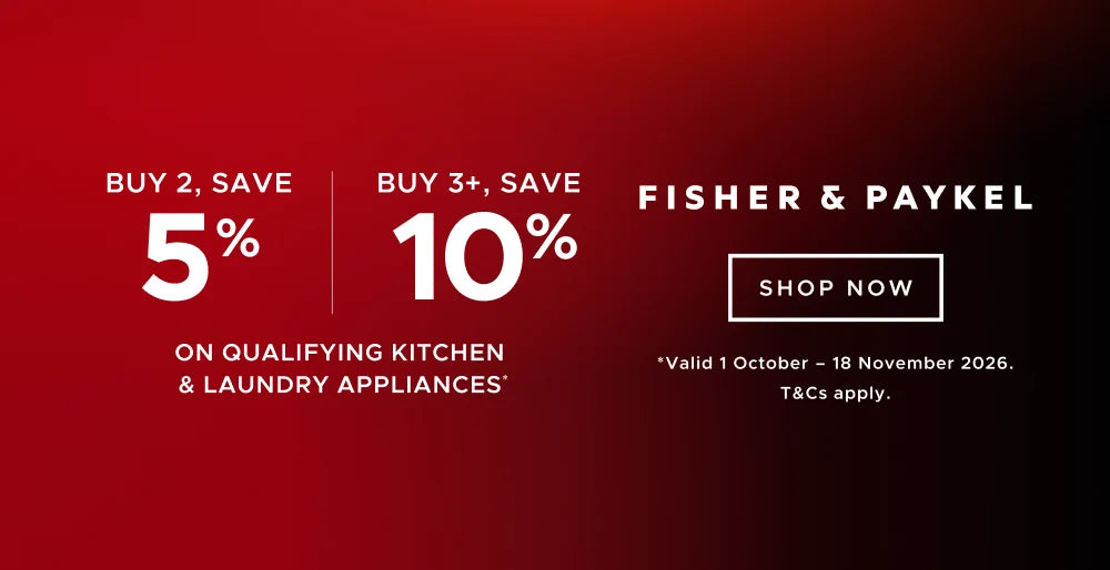 Bundle & Save up to 10% on select Fisher & Paykel Appliances