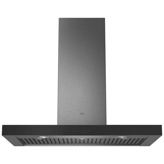 AEG 90cm Canopy Rangehood - Dark Stainless Steel