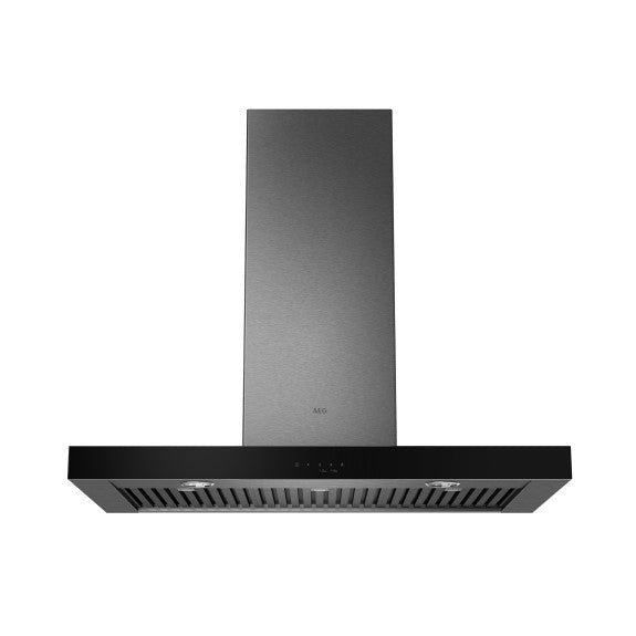 AEG 90cm Canopy Rangehood with Offboard Motor – Dark Stainless Steel