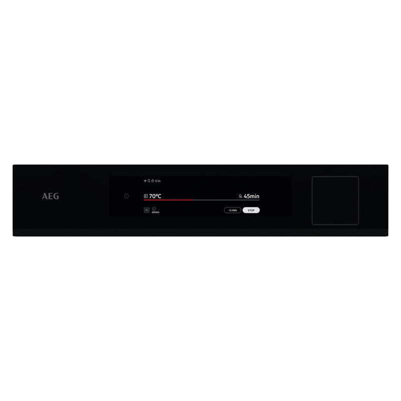 AEG 60cm Built-In Steam Oven - Black