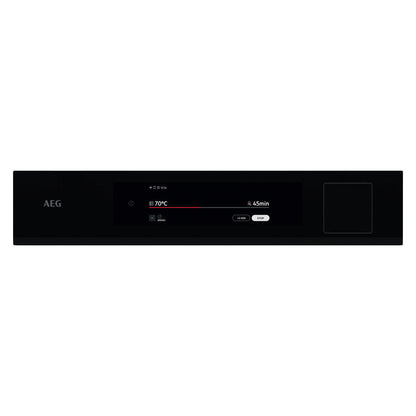 AEG 60cm Built-In Steam Oven - Black