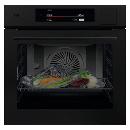 AEG 60cm Multifunction 25 Steam Oven - Matte Black