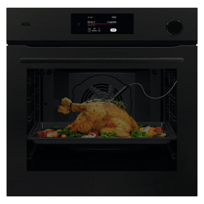 AEG 60cm Multifunction 22 Steam Oven - Matte Black