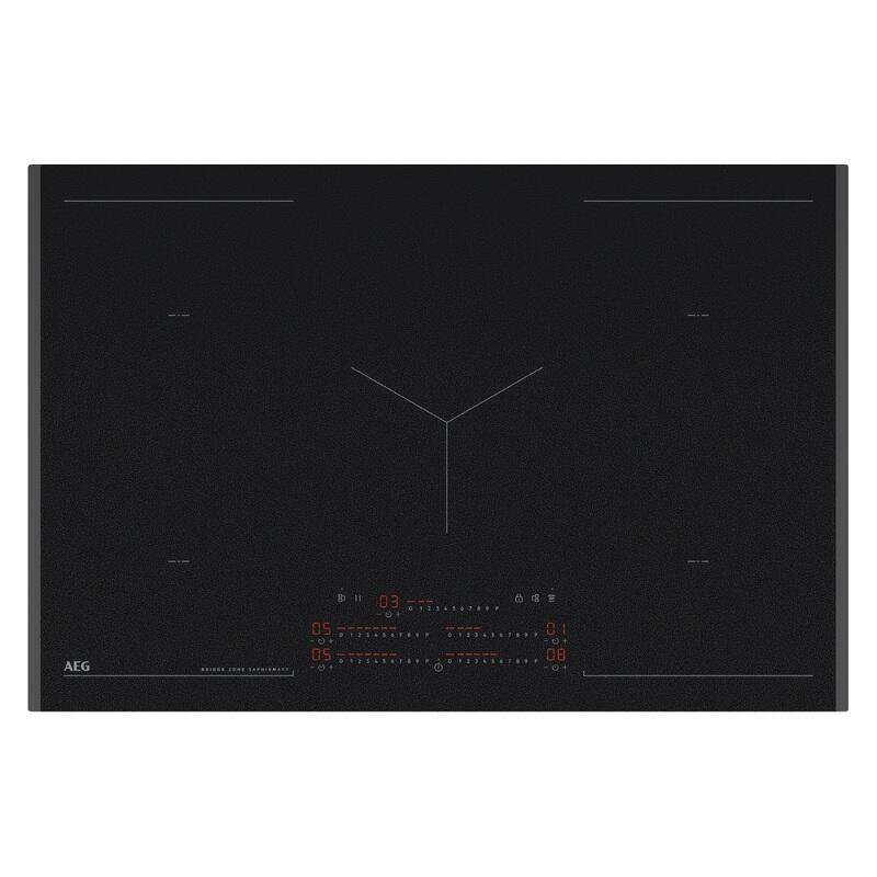 AEG 80cm SaphirMatt Induction Cooktop with Double Bridge