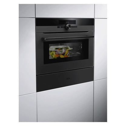 AEG 45cm Built-In Steam Oven with 24 Functions - Matte Black
