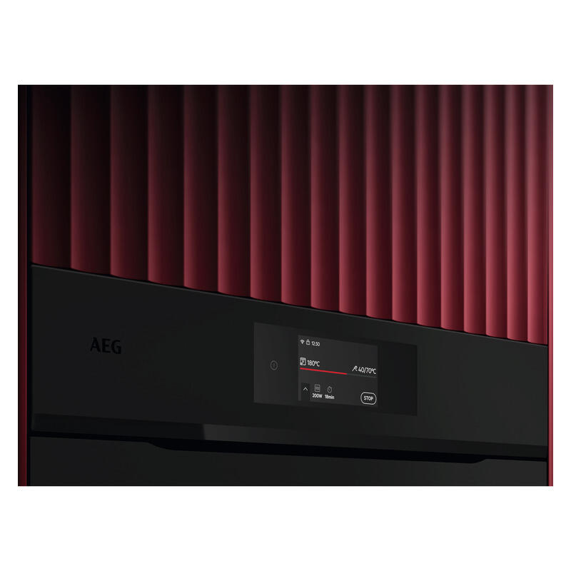 AEG 45cm Combi Quick Compact Oven - Matte Black