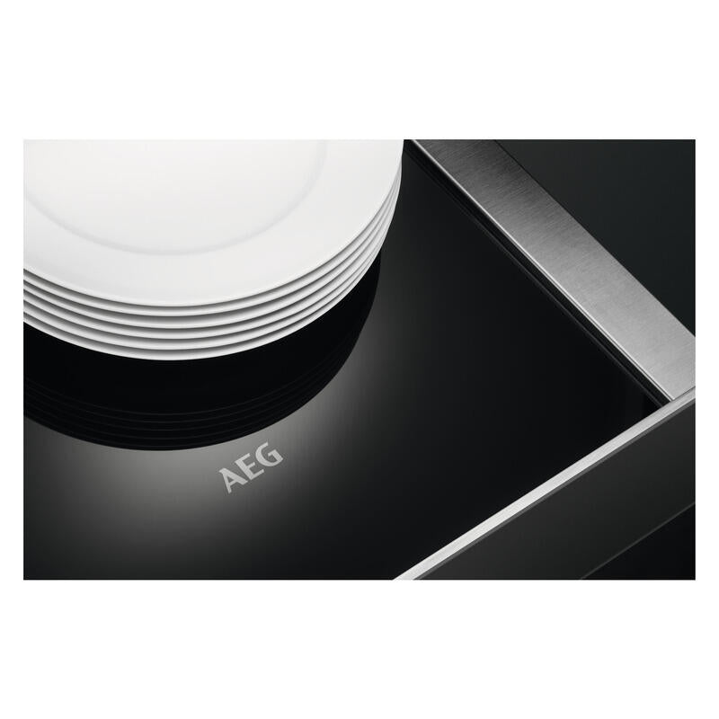 AEG 14cm Built-In Warming Drawer - Black