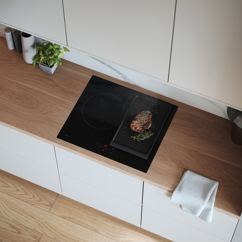 Asko 60cm 3 Zone Bridge Induction Cooktop - Black