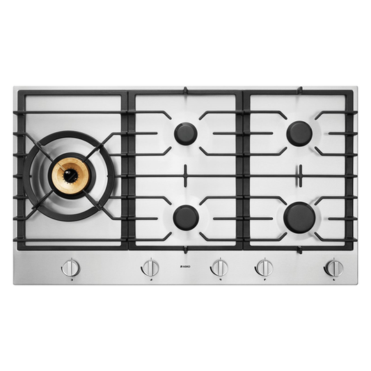 ASKO 90cm 5 Burner Gas Cooktop - Stainless Steel