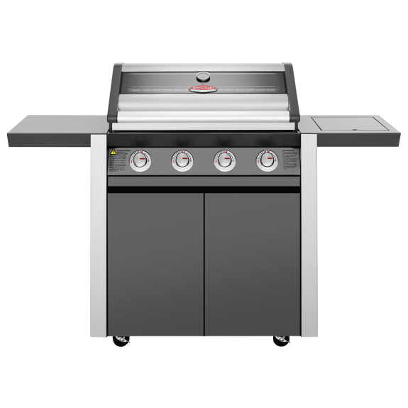 BeefEater 1600 Series Dark BBQ & Trolley with Side Burner - Powder Coated Graphite