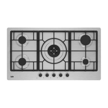 Beko 90cm Gas Cooktop - Stainless Steel