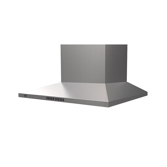 Beko 60cm Steel Slim Pyramid Canopy Rangehood - Stainless Steel