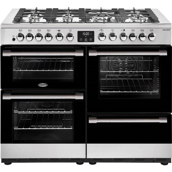 Belling 110cm CookCentre Dual Fuel Upright Cooker - Stainless Steel