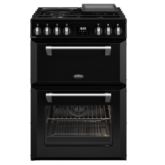Belling 60cm Mini Richmond Dual Fuel Upright Cooker - Black