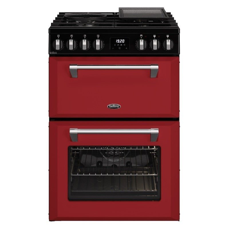 Belling 60cm Mini Richmond Dual Fuel - Chilli Red