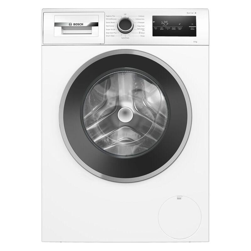 Bosch 8kg Front Load Washing Machine - White (Series 4)