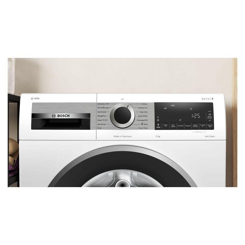 Bosch 9kg Series 8 Front Load Washing Machine - White