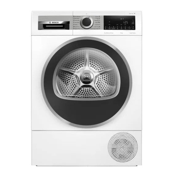 Bosch 8kg Heat Pump Condenser Dryer - White (Series 8)